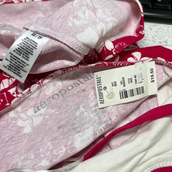 Aeropostale Womens Floral Cami Tank Top, Pink, NWT - Picture 2 of 4